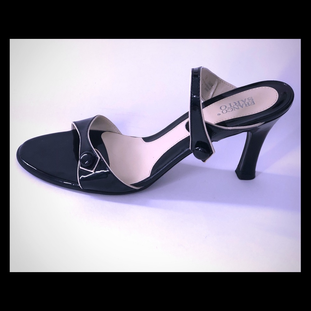 Franco Sarto Open Toe Strap Heels